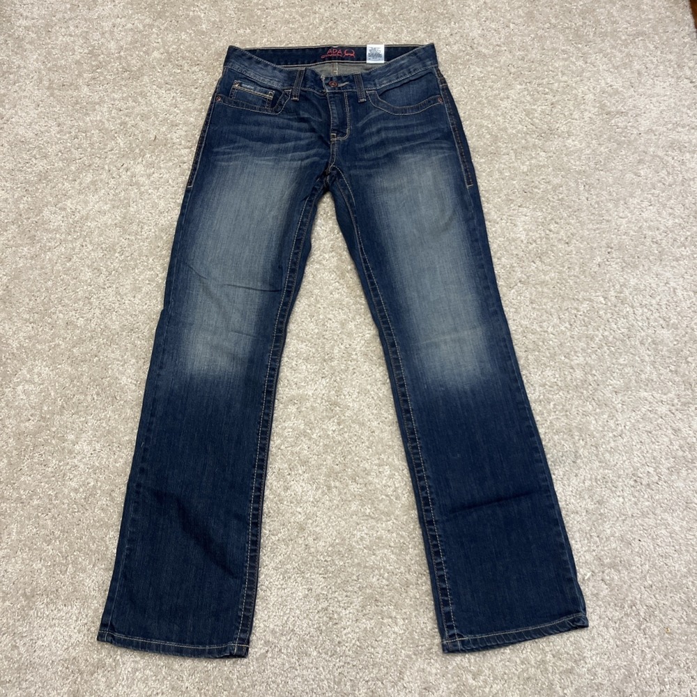 Cinch Womens ADA Jeans Mid Rise Relaxed Fit Boot Cut 28/6R Measures 32x32